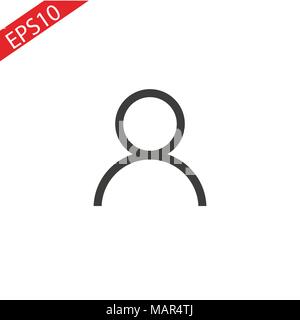 Berater flachbild Vektor icon. Benutzer flachbild Vektor icon Stock Vektor