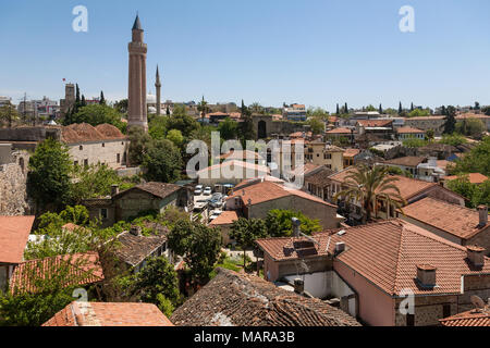 Dächer der Altstadt Kaleici, Antalya, Türkei Stockfoto