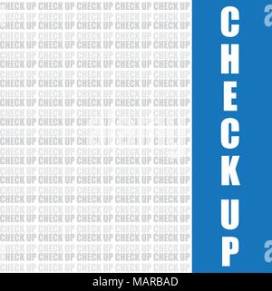 Check-up, Vektor medizinisches Konzept Hintergrund Stock Vektor