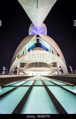 Stadt der Künste und Wissenschaften in Valencia in Spanien Stockfoto