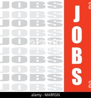 Jobs Wort, vector Hintergrund Stock Vektor