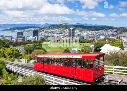 WELLINGTON NEUSEELAND Wellington Cable Car skyline Wellington Wellington Neuseeland North Island, Neuseeland Stockfoto