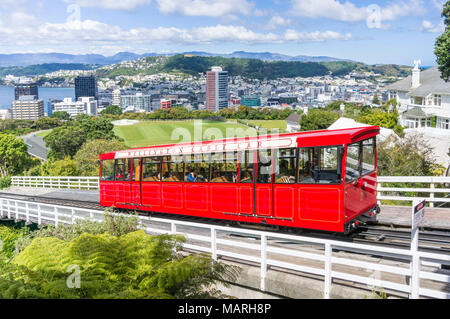 Wellington Wellington Cable Car Skyline New Zealand North Island Wellington NEUSEELAND Wellington Neuseeland nz Stockfoto