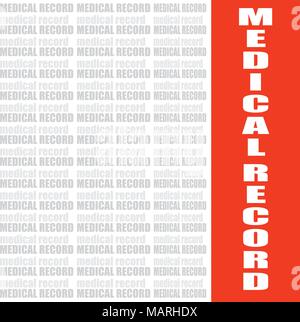 Medizinische Aufzeichnung, Vektor Gesundheit Konzept Hintergrund Stock Vektor