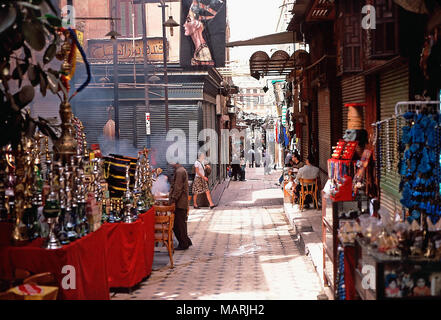 Khan el-Khalili Basar, Kairo, Ägypten Stockfoto