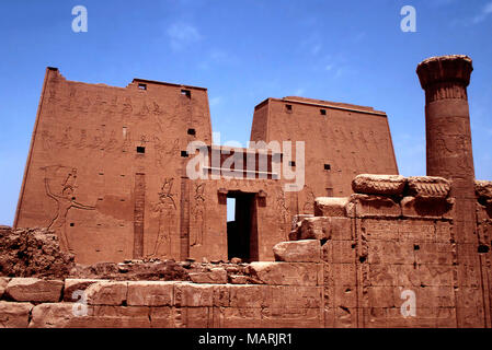 Tempel des Horus von Edfu, Ägypten Stockfoto