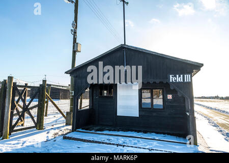 LUBLIN, Polen - Januar 17, 2018: Majdanek in Lublin, Polen Stockfoto