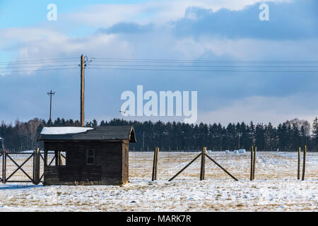 LUBLIN, Polen - Januar 17, 2018: Majdanek in Lublin, Polen Stockfoto