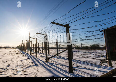 LUBLIN, Polen - Januar 17, 2018: Majdanek in Lublin, Polen Stockfoto