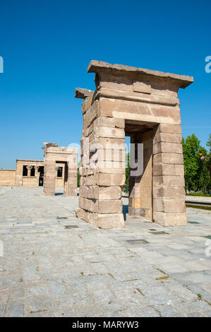 Templo de Debod, Madrid, Spanien Stockfoto