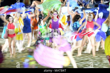 Queensland. Australien. 4 Apr, 2018. . Eröffnungsfeier. XXI Commonwealth Games. Carrara Stadion. Gold Coast 2018. Queensland. Australien. 04.04.2018. Credit: Sport in Bildern/Alamy leben Nachrichten Stockfoto