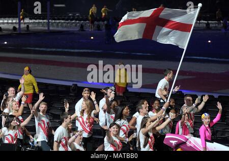 Queensland. Australien. 4 Apr, 2018. . Eröffnungsfeier. XXI Commonwealth Games. Carrara Stadion. Gold Coast 2018. Queensland. Australien. 04.04.2018. Credit: Sport in Bildern/Alamy leben Nachrichten Stockfoto