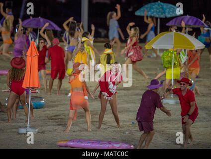 Gold Coast, Australien. 4 Apr, 2018. Tänzer während der Commonwealth Games 2018 Eröffnung am 4. April in Gold Coast, Australien 2018. Credit: Gary Mitchell, GMP-Media/Alamy leben Nachrichten Stockfoto