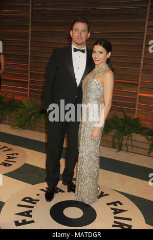 SMG Channing Tatum Jenna Dewan NY1 Vanity Fair 030214 53.JPG WEST HOLLYWOOD, CA - MÄRZ 02: Channing Tatum Jenna Dewan nimmt am 2014 2. März 2014 an der Vanity Fair Oscar Party Teil, die von Graydon Carter in West Hollywood, Kalifornien, veranstaltet wird. (Foto von Storms Media Group) Personen: Channing Tatum Jenna Dewan Transmission Ref: NY1 Stockfoto