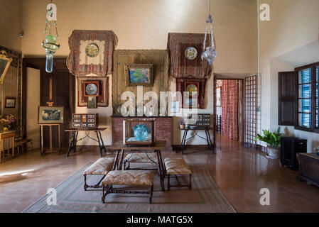 Mallorca, Finca Son Marriog bei Valldemossa, Saal im Obergeschoß Stockfoto