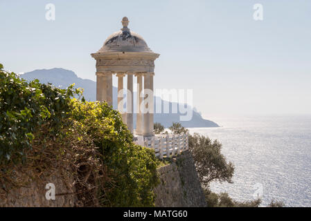 Mallorca, Finca Son Marriog bei Valldemossa, Marmorpavillon Stockfoto