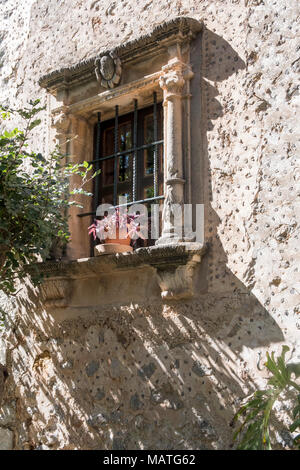 Mallorca, Finca Son Marriog bei Valldemossa, Fenster Stockfoto