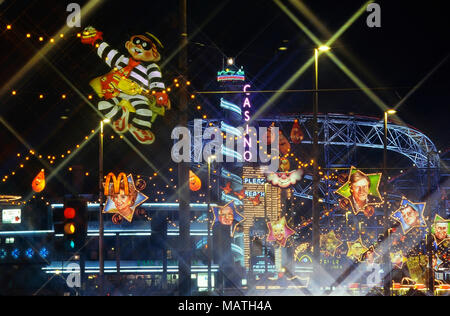 Blackpool Lichter, Beleuchtung, Lancashire, England, Großbritannien Stockfoto