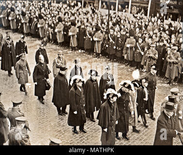 Die ausländischen Vertreter in der trauerzug von König George V Stockfoto