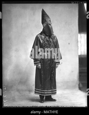 Klu Klux Klan Robe, 1921 Stockfoto