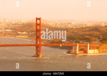 Die Golden Gate Bridge, San Francisco, Kalifornien, USA Stockfoto