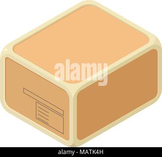 Versiegelte box Symbol, isometrische Stil Stock Vektor