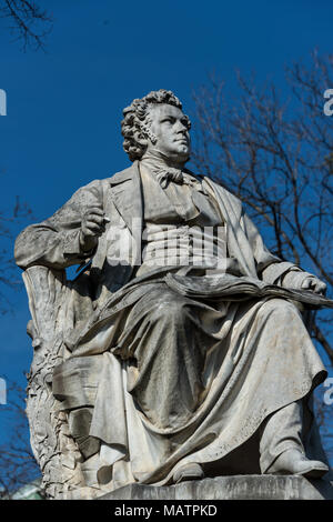 Franz Schubert Denkmal im Stadtpark in Wien Stockfoto