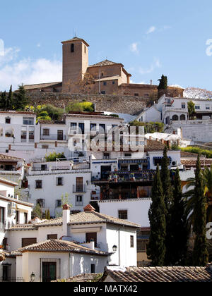 Luftaufnahme von Granada Monumental, Spanien Stockfoto