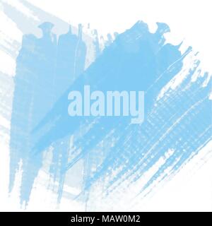 Hellblau Hand gezeichnet Fliesen Pinsel streichen Hintergrundmuster, Vector Illustration Stock Vektor