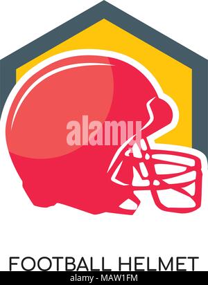 Football Helm Logo auf weissem Hintergrund für Ihre Web isoliert, mobile und app Design Stock Vektor