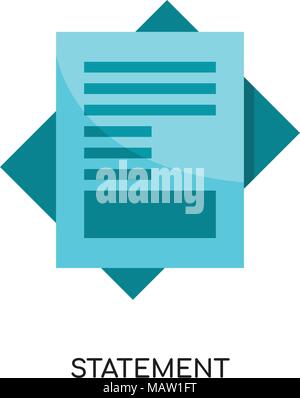 Erklärung Logo auf weissem Hintergrund für Ihre Web isoliert, mobile und app Design Stock Vektor