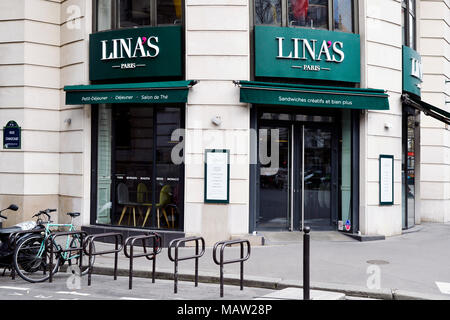 Lina's belegte Brötchen - Paris - Frankreich Stockfoto