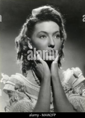 Die französische Schauspielerin Corinne Luchaire im Film Abbandono, 1940 Stockfoto