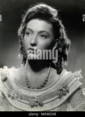 Die französische Schauspielerin Corinne Luchaire im Film Abbandono, 1940 Stockfoto