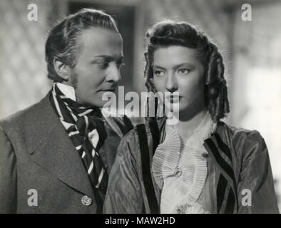 Die französische Schauspielerin Corinne Luchaire und argentinischer Schauspieler George Rigaud im Film Abbandono, 1940 Stockfoto