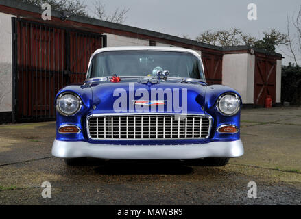 1000 ps 1955 Chevy Bel Air Tür slammer Dragster Stockfoto