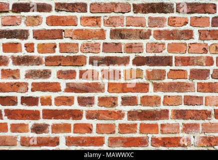 Stein Stein Wand Hintergrund, strukturierte Stein Hintergrund. Full Frame geschossen von einer roten Mauer, Kulisse. Stockfoto