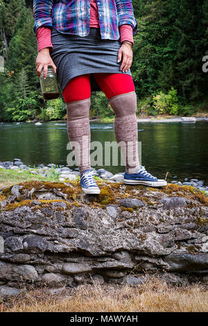 Camping outfit Stockfoto