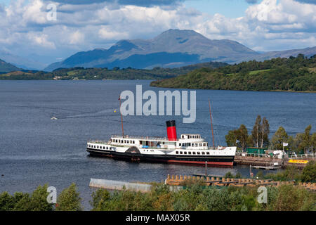 Balloch, Schottland - September 05, 2007: Blick auf Loch Lomond, Loch Lomond, Ben Lomond und die Magd des Loch Stockfoto