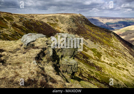 Saddleworth Moor Kanten im Winter Stockfoto