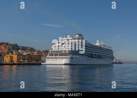 Viking Star angedockt in Stavanger, Norwegen Stockfoto