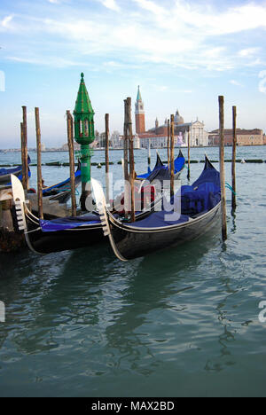 Blick von der berühmtesten Stadt in Italien - Venedig Stockfoto