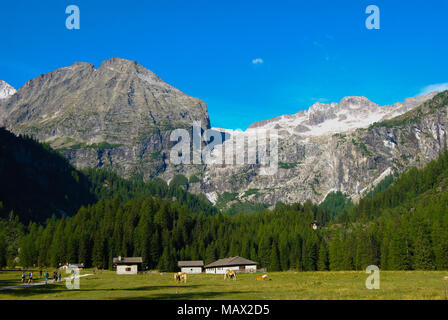 Trekking im um Dolomiten - Hotel Trentino Alto Adige Stockfoto