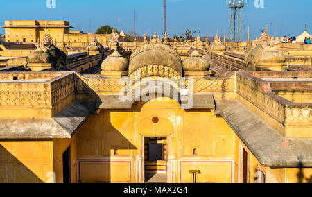 Madhvendra Palast der Nahargarh Fort in Jaipur, Rajasthan, Indien Stockfoto