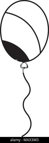 Ballon streifen Dekoration feier Bild Stock Vektor