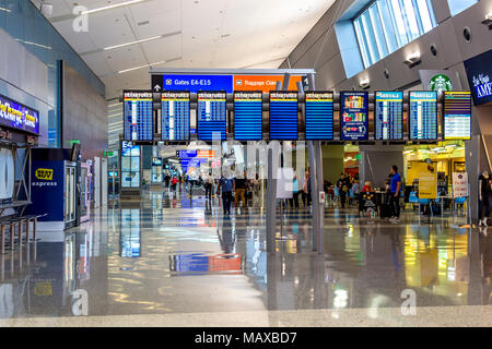 Insde McCarran International Flughafen, Las Vegas, USA. Stockfoto