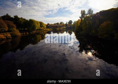 Glasgow Green, Nekropole & Die Barras Stockfoto