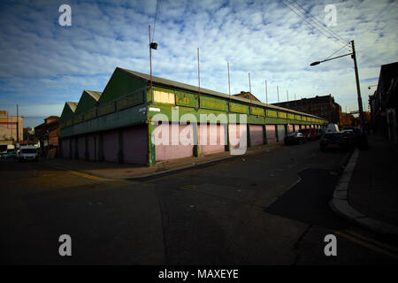 Glasgow Green, Nekropole & Die Barras Stockfoto