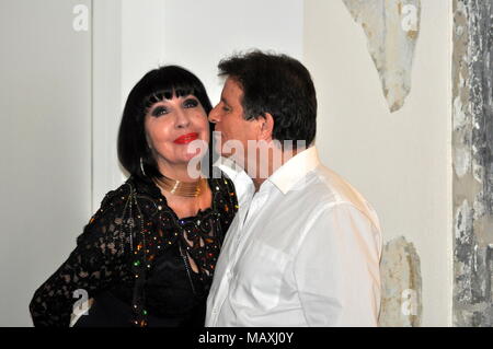 Sandra mo mit Valentino frueher mit Jan Gregor Stockfoto