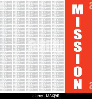 Mission word Cloud, Geschäftskonzept, vector Hintergrund Stock Vektor